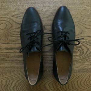 Madewell Black Oxfords 9.5